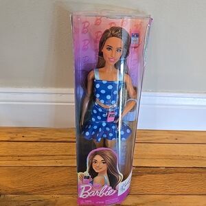 Mattel Barbie Doll in Blue Polka Dot Outfit